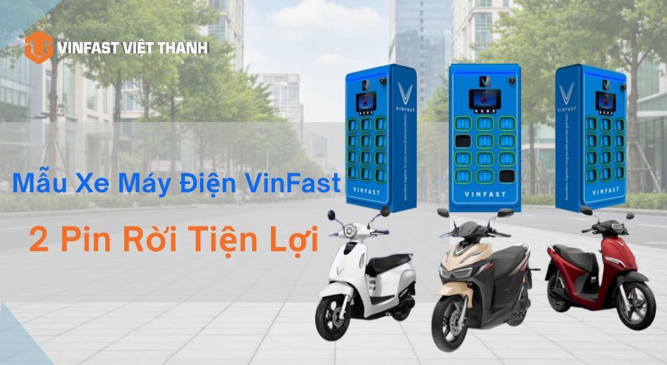 Các mẫu xe máy điện pin rời tiện lợi