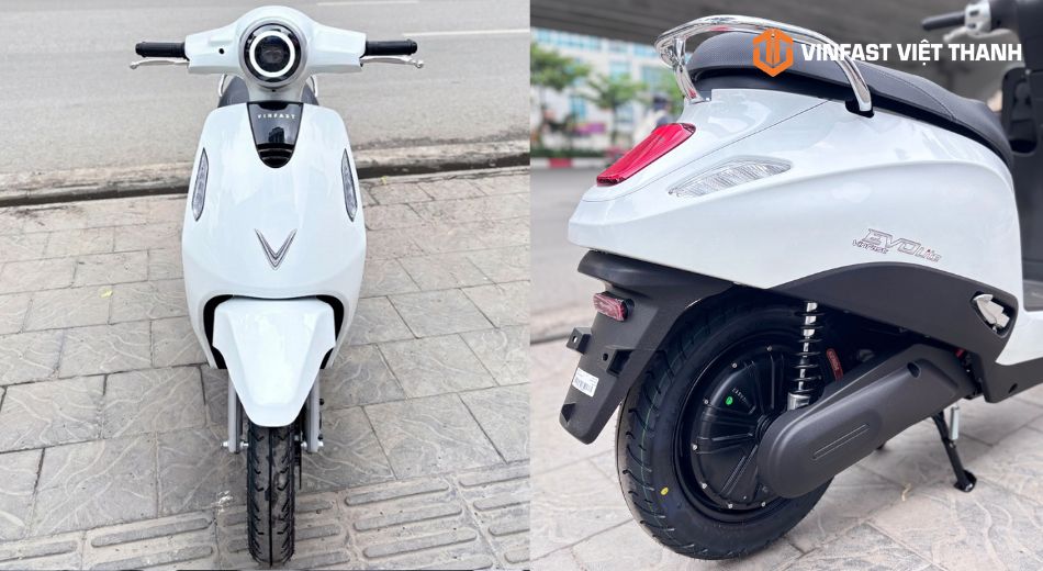 Mẫu xe máy điện VinFast Evo Lite màu trắng