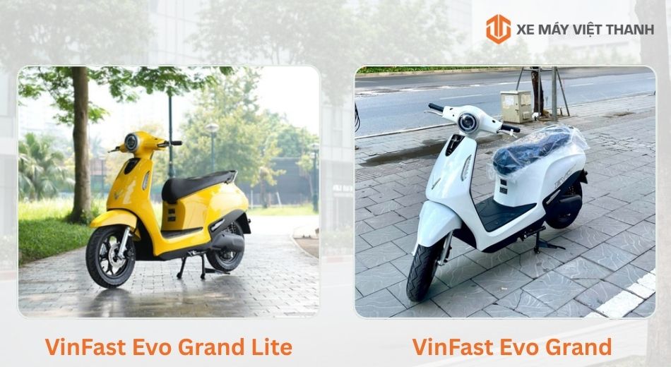 Thiết kế xe máy điện Evo Grand Lite và Evo Grand