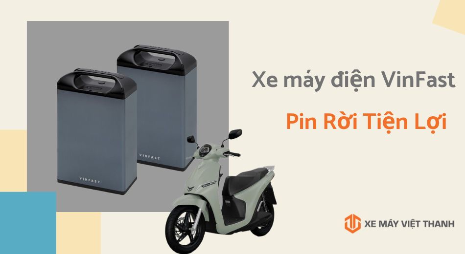 Mẫu xe máy điện VinFast pin rời tiện lợi