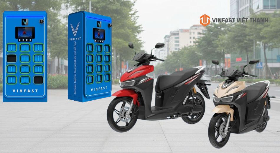 Mẫu xe máy điện VinFast Viper đổi pin