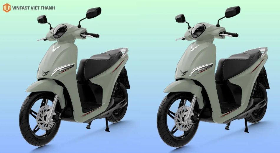 Mẫu xe máy điện Feliz II màu xanh cực xinh