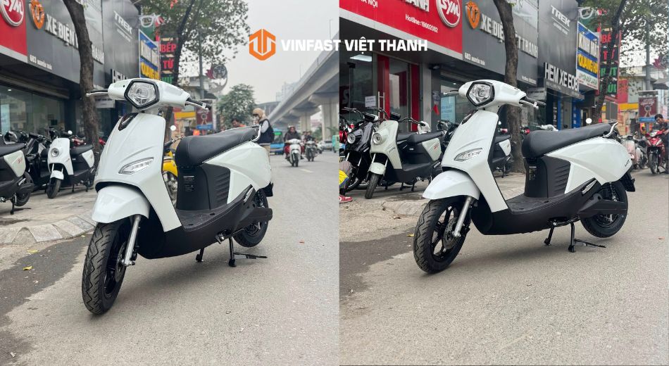Mẫu xe máy điện Vero X màu trắng cực chất