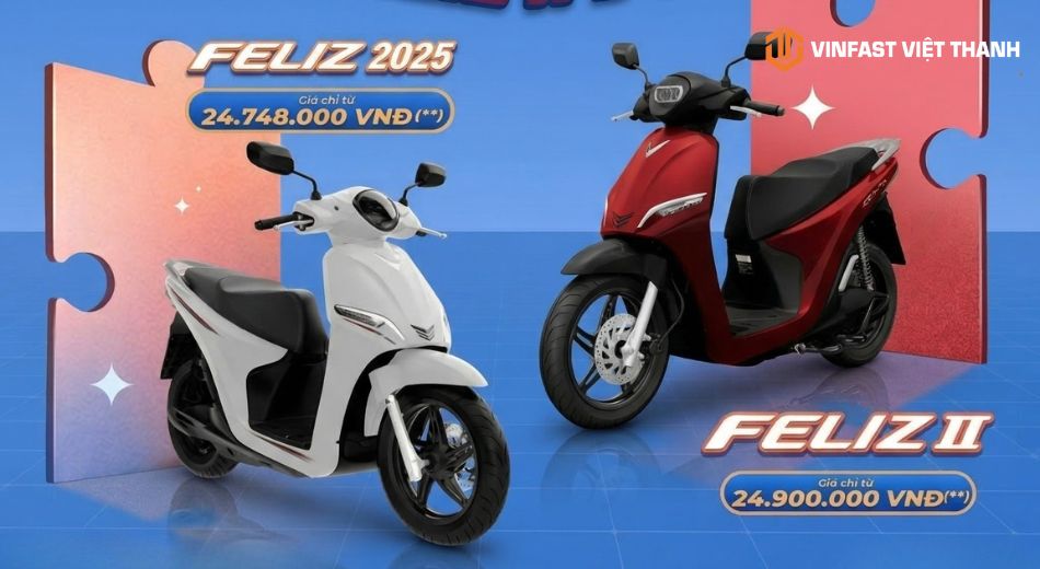 VinFast Feliz II đổi pin và Feliz 2025 nên mua mẫu nào