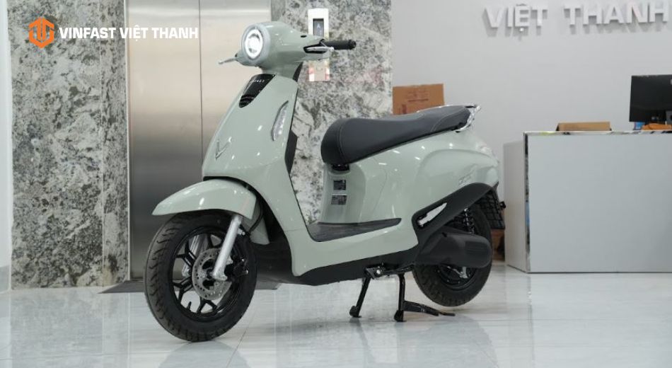 Xe máy điện VinFast Evo thuê pin màu Oliu