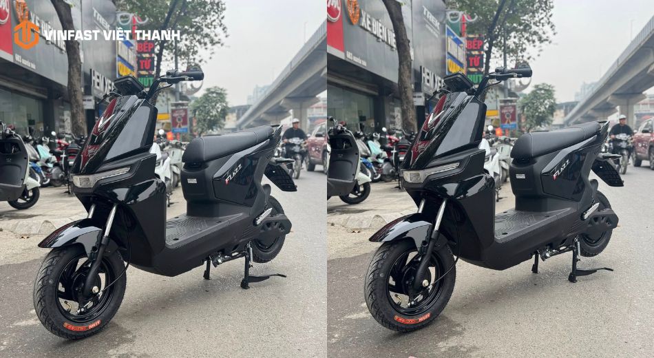 Mẫu xe máy điện VinFast Flazz màu đen