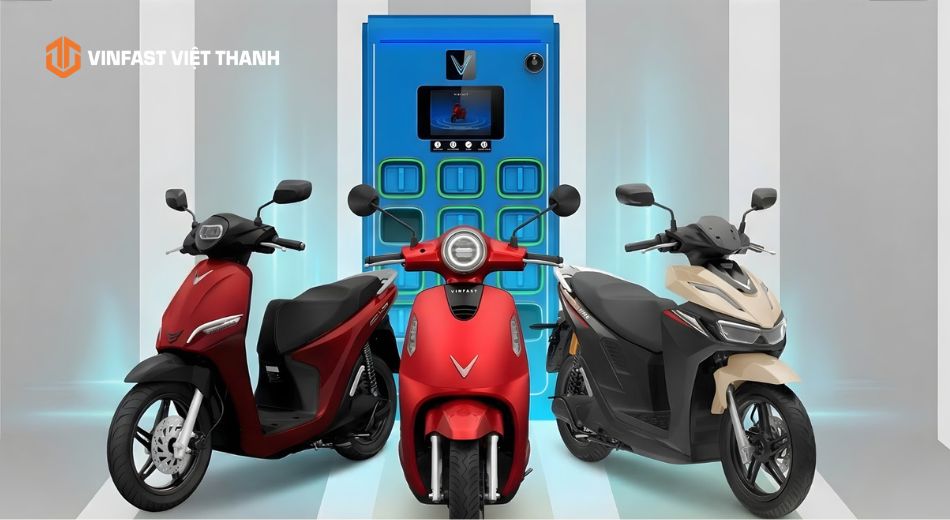 Các mẫu xe được đổi pin tại tủ VinFast