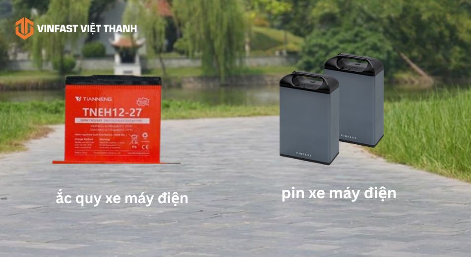 Khái niệm về pin và ắc quy xe máy điện