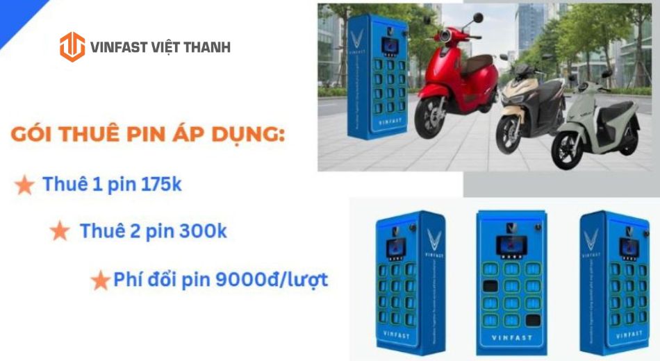 Chi phí thuê pin theo tháng ra sao