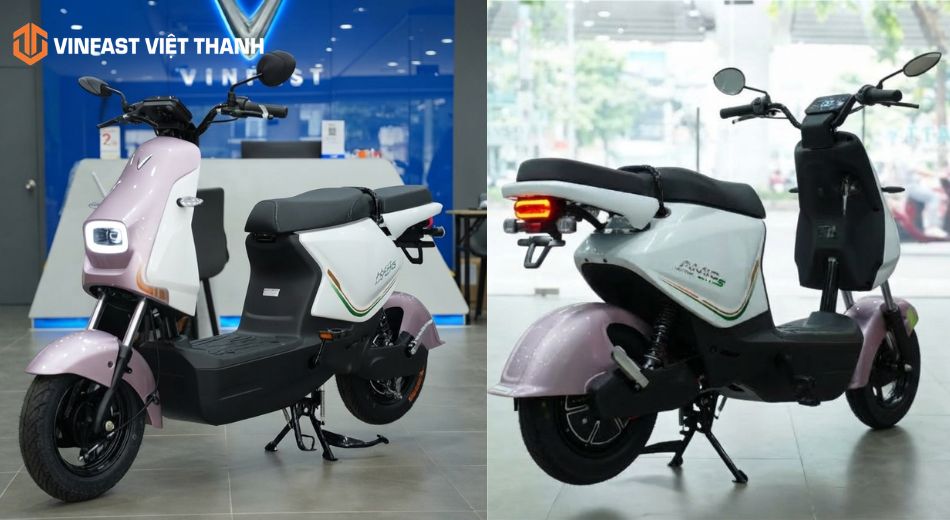 Mẫu xe máy điện Amio S2 màu tím Lavender