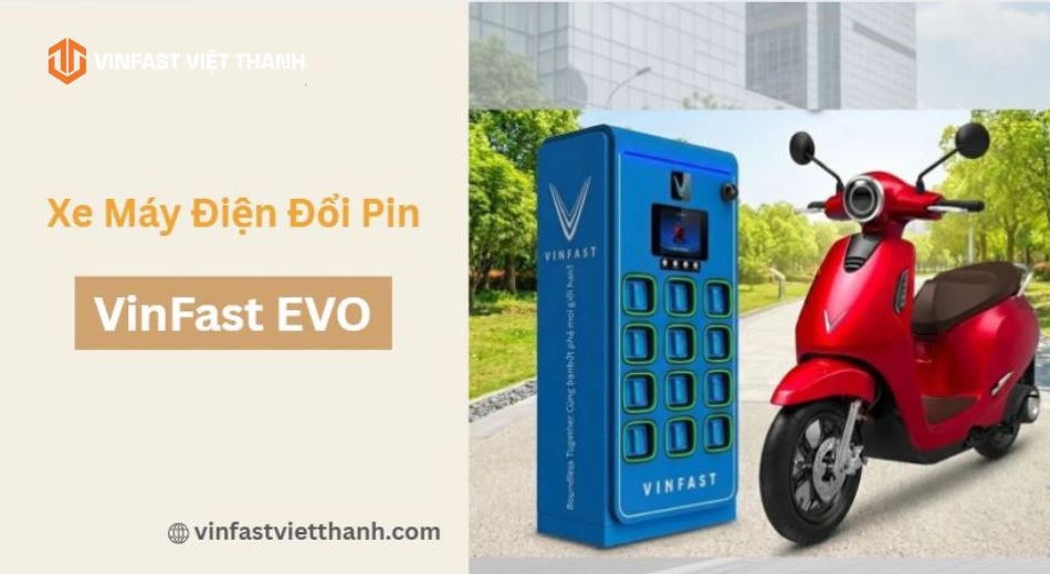 Thiết kế xe máy điện Evo thuê pin nhỏ gọn