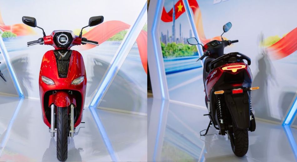 Mẫu thiết kế xe vinFast Kyo màu đỏ - xe máy điện chạy 200km