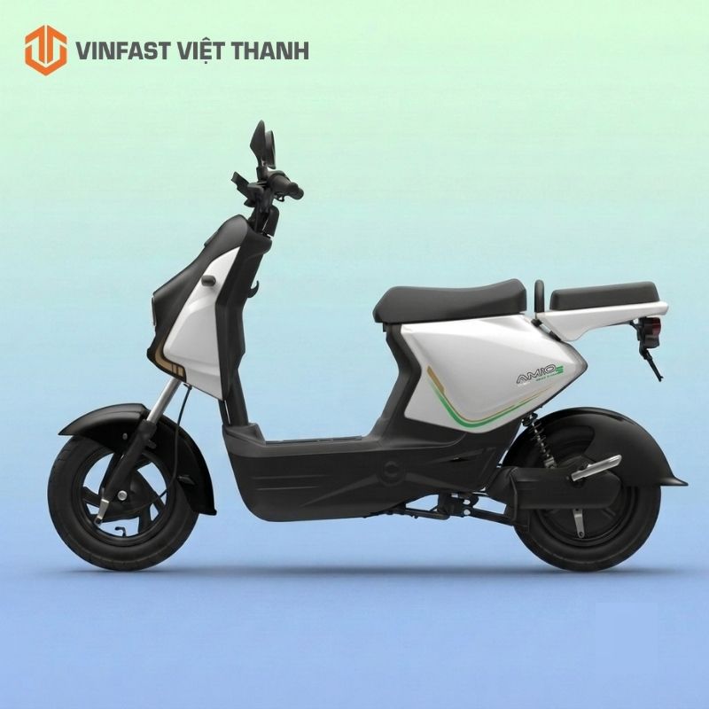 Xe máy điện Amio S2 màu trắng