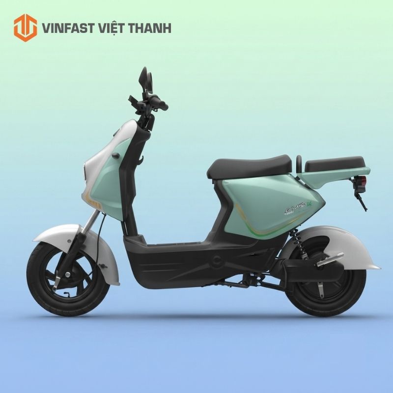 Xe máy điện Amio S2 màu xanh