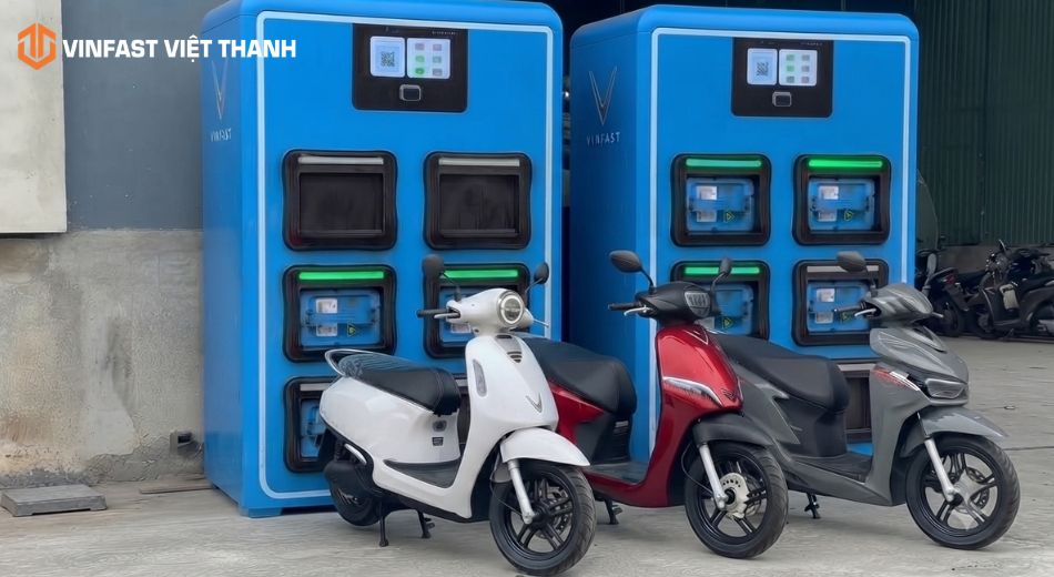 Khái niệm đổi pin xe máy điện VinFast tại trạm