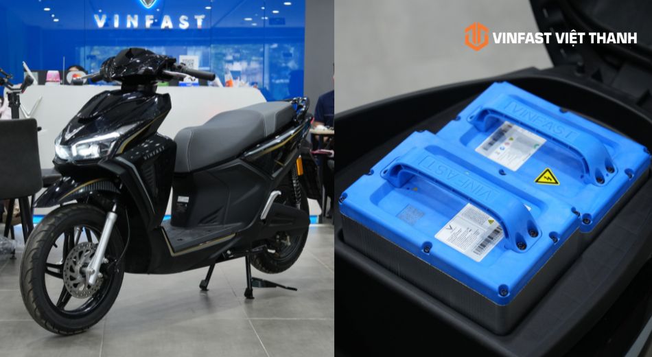 Mẫu xe VinFast Kinet màu đen thể thao
