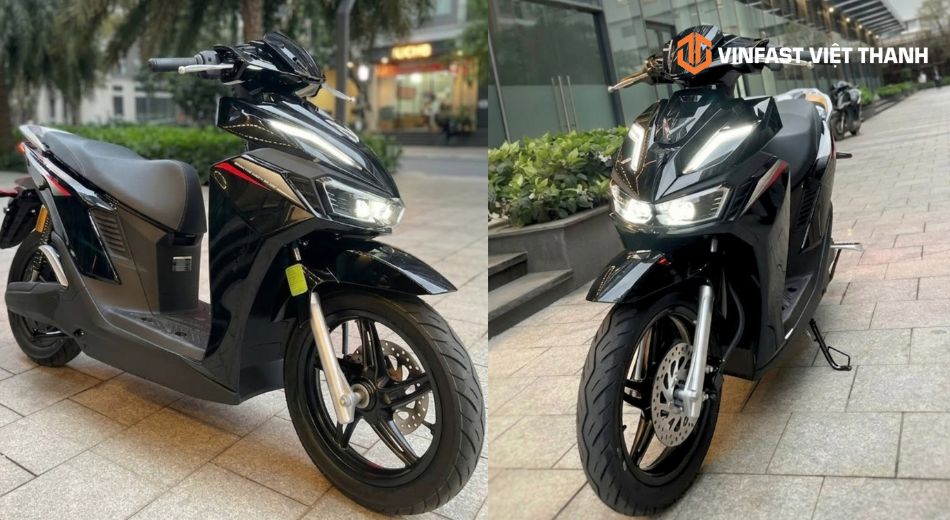 Mẫu xe máy điện VinFast Viper màu đen cực chất dành cho nam