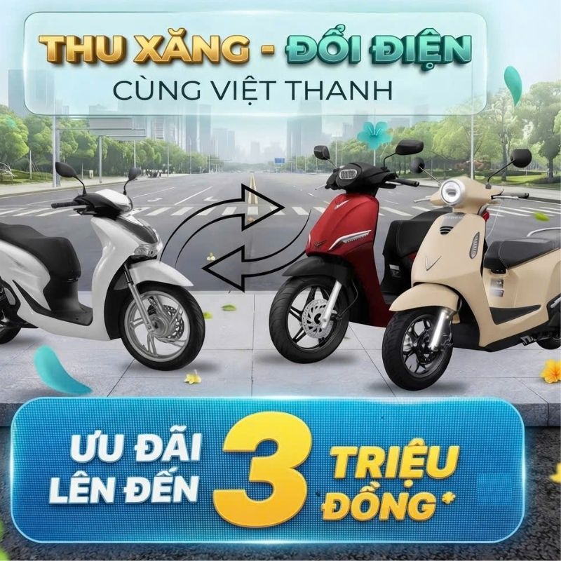 Chương Trình Thu Xăng – Đổi Điện VinFast Ưu Đãi Lên Tới 3 Triệu
