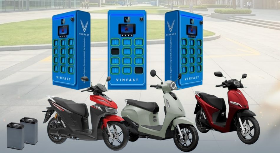 Quy Trình Đổi Pin Xe Máy Điện VinFast Nhanh, Đơn Giản Cần Nắm